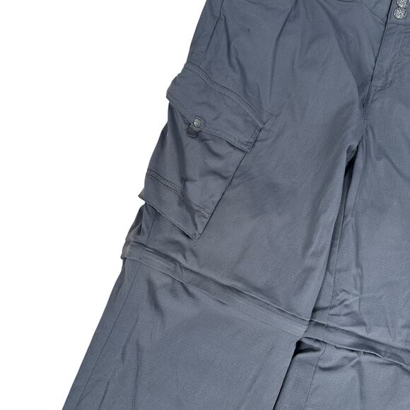 Prana Sage Convertible Pants Women’s 14 Gray Nylon Multi Pockets Hiking Outdoor - Picture 5 of 10